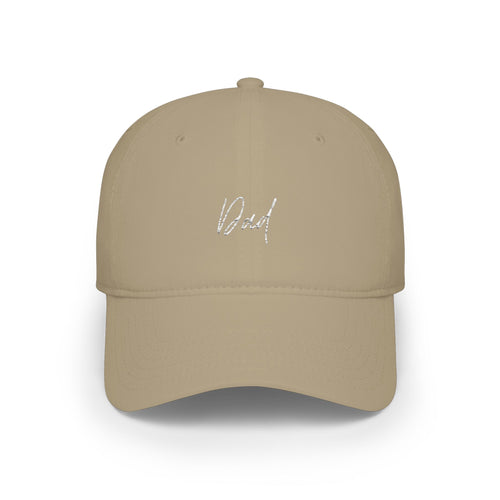 Dad script embroidery Cap