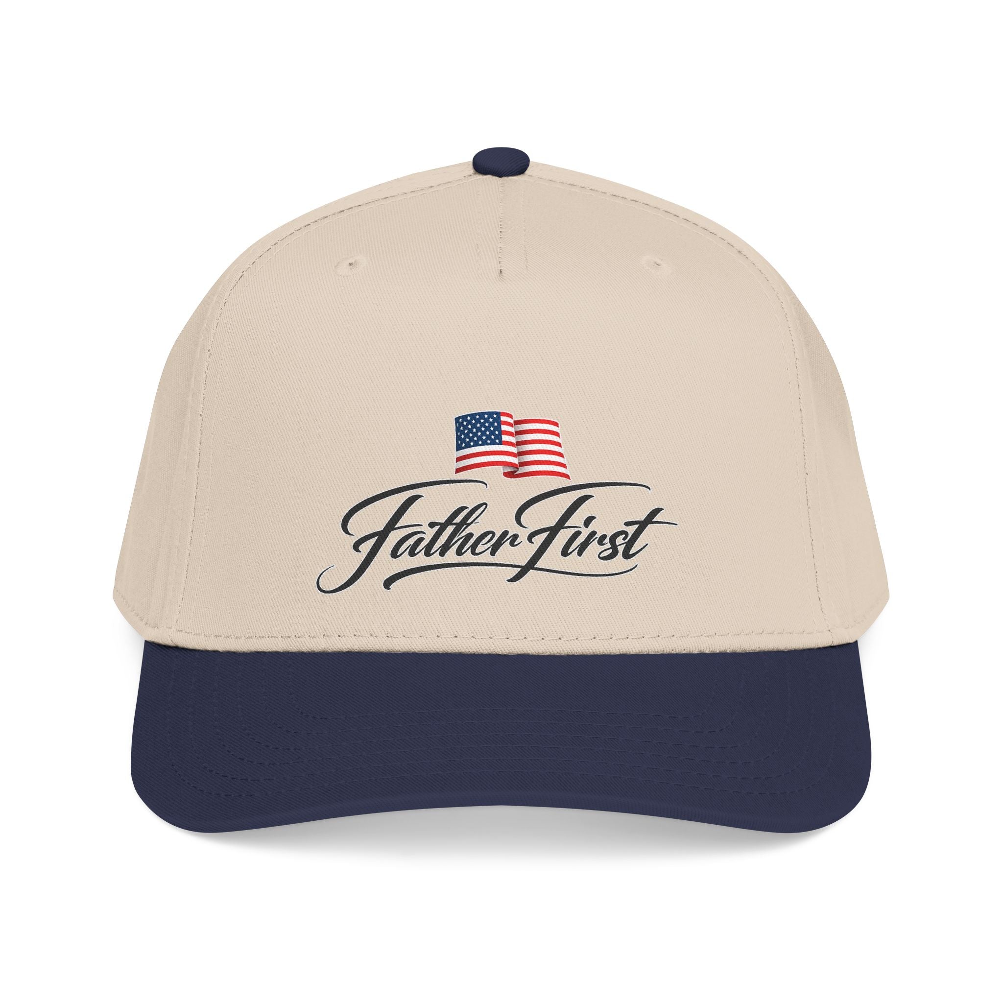 American Flag Father First Hat - America 250 Years