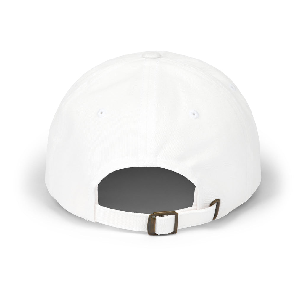 Father First Embroidered Dad Cap — Minimalist White Baseball Hat for New & Proud Dads